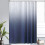 Gradient Digital Print Shower Curtain, Dark Blue, 90x180cm 1