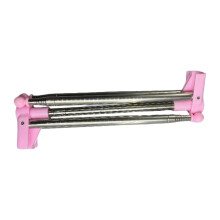 Sisäänvedettävä kannettava vaateteline, vaaleanpunainen, 34–78 cm P