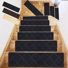 Antislip tapijt traptreden 30x8 inch 12 stuks TPU-achterkant