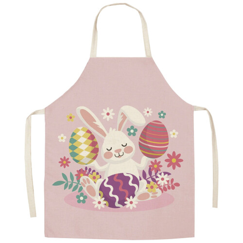 Osterhasen-Lätzchen, 65 x 75 cm, Polyester
