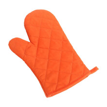 Orangefarbene, hitzebeständige Mikrowellenhandschuhe