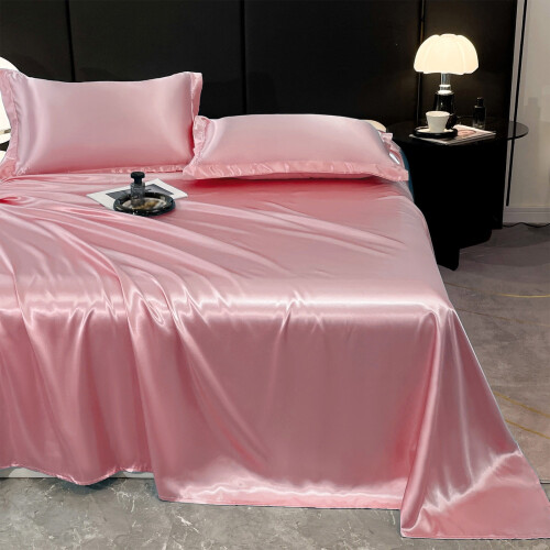 Ice Silk 3-Piece Bedding Set Jade Green
