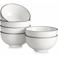 Ensemble de 6 bols à soupe en céramique, 770 ml, compatibles lave-vaisselle et lave-vaisselle