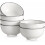 Ceramic Cereal Bowls Set of 4, 26 oz, White 1