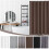 Light Grey Polyester Shower Curtain & Liner Set 100 x 180 cm 1