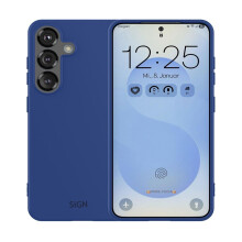 Silikonový kryt SiGN Liquid pro Samsung Galaxy S25 Plus - modrý