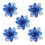 Glitzernde künstliche Weihnachtssternblumen, 5 Stück 1