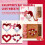 Heart-Shaped Pom-Pom Wreath Red Pink White 1