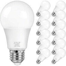 A19 LED Bulb 5000K 1500 lm 13W E26 Base 12-Pack