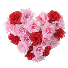 Valentine Heart Wreath Red Rose Wall Hanging