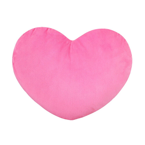 Pernă decorativă din blană artificială moale, formă de inimă, 40 cm