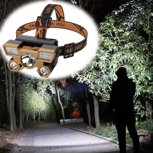 5-LED Rechargeable Headlamp 750000 lm 2