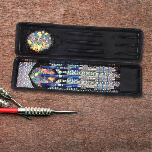 Metal Tip Darts Set – Copper Barrels, Assorted Colours, 1