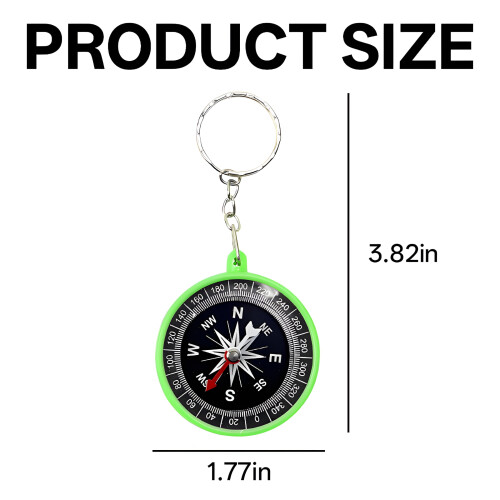 Compass,Help Children Not Lose Their Direction Compass Hiking Survival,Green 2