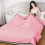 Cooling Polyester Ice Blanket 80 x 60 in Pink 1