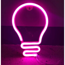 LED Neon Night Light - 'Hello' Sign, USB or Battery Powered