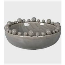COACH HOUSE CERAMIC GREY EXTRA LARGE BOBBLE BOWL