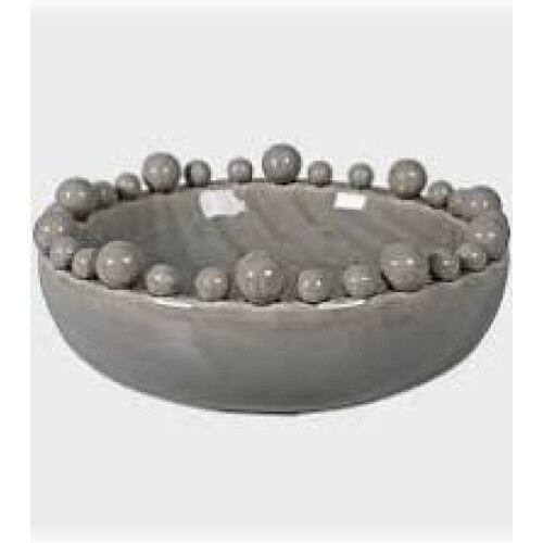 COACH HOUSE CERAMIC GREY EXTRA LARGE BOBBLE BOWL
