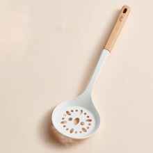 Silicone Slotted Spatula Colander 12.2in White 1 Pc