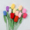 Tulipe au crochet faite main, 42 cm 1