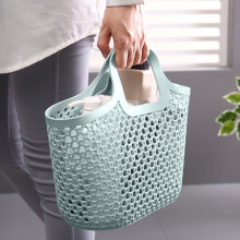 Plastic Laundry Basket Blue 31 x 19.5 x 18 cm