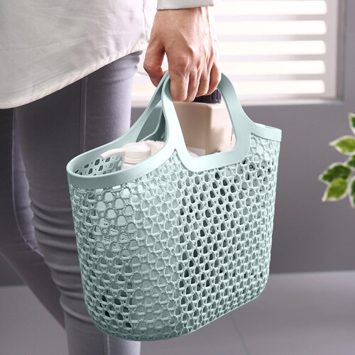 Plastic Laundry Basket Blue 31 x 19.5 x 18 cm