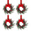 Christmas Wreath & Hanging Set 4-Piece 1