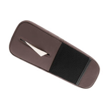 Seat Side Storage Bag with Paper Holder Vehicle-chestnut brown