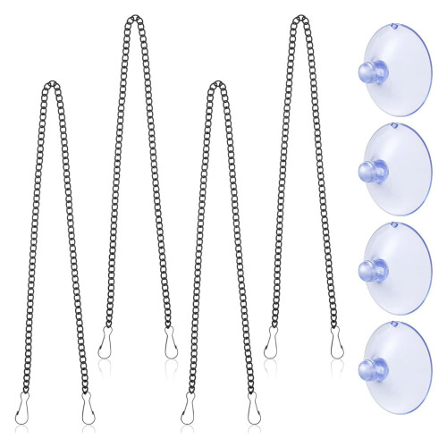 Glass Hanging Chains With Suction Hooks For Secure Picture Frame