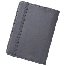 Binder-Planer-Notizbuch im Taschenformat mit Gummiband und-grau