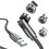 SiGN 3-in-1 360 Magnetkabel Lightning, USB-C, Micro-USB, 2,4 A - Schwarz 1