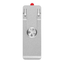 Invisible Desktop Thin Phone Stand Foldable Portable 360-Silver