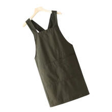 Tablier de cuisine de mode, sangle arrière croisée,-Vert