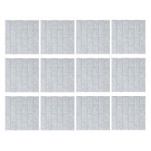 12Pcs Noise Canceling Brick Panels For Recording Studio-Grey