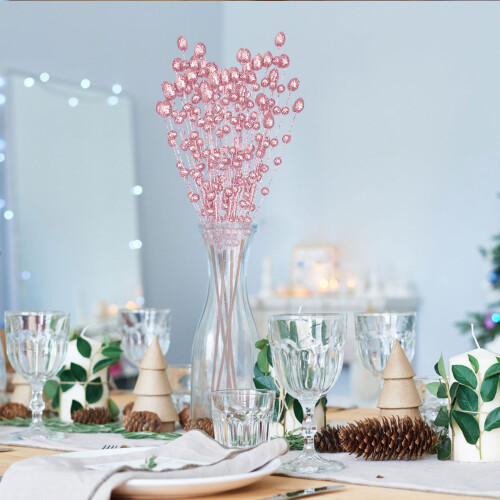 Glitter Foam Christmas Berry Sprigs – 57cm 2