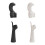Thumb-Shaped Ceramic Vase – Black or White, 22x10cm & 8
