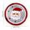 Snowflake Christmas Rug Red Polyester 15.7 x 15.7 in 3