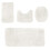 Ensemble de tapis de bain antidérapants 4 pièces lavables 2