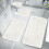 Ensemble de tapis de bain uni 4 pièces doux et antidérapants 4