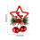 Kerstbelletjesset – Rood/Goud/Wit, 10x14cm, 5