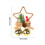 Kerstbelletjesset – Rood/Goud/Wit, 10x14cm, 6