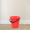 Roter Plastikmülleimerdeckel, 33,5 cm 4