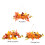 Autumn Pumpkin & Maple Leaf Wreath43x20cm 6