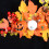 Autumn Pumpkin & Maple Leaf Wreath43x20cm 3