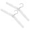 2-Pack White Foldable PP Clothes Hangers 1