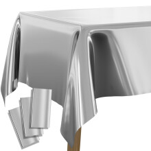 Aluminum Foil Tablecloth 137 x 274 cm 3 pcs