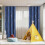 Sheer Curtain Panel Pair 63x52 in for Bedroom 1