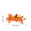 Autumn Pumpkin & Maple Leaf Wreath43x20cm 5