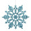 24pcs Glitter White Snowflake Ornaments with Rope 1