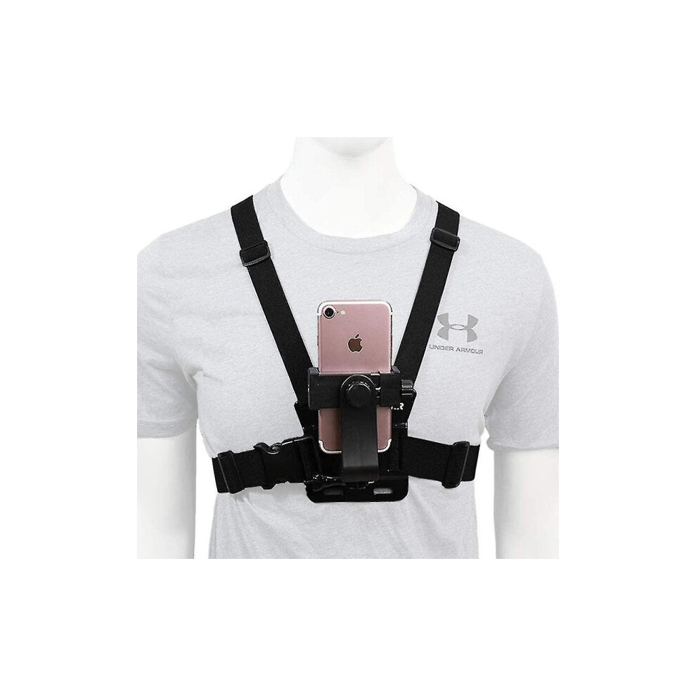 Friday Universal Mobile Phone Clamp Compatible Action Camera Pov Gopro Samsung Iphone Compatible Holder & Tripod Null None_surprise Gift Black 6902344819253